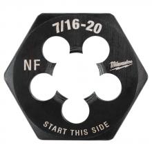 Milwaukee 49-57-5357 - 7/16"-20 NF 1-Inch Hex Threading Die