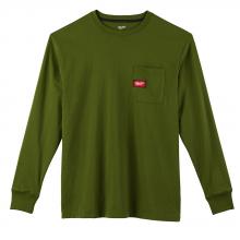 Milwaukee 602OG-3X - HD Pocket T-Shirt - LS - Green 3X