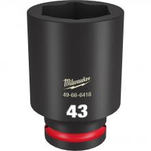 Milwaukee 49-66-6418 - SHOCKWAVE™ Impact Duty™ 3/4" Drive 43MM Deep 6 Point Socket