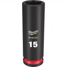 Milwaukee 49-66-6157 - SHOCKWAVE™ Impact Duty™ 3/8" Drive 15MM Deep 6 Point Socket