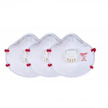 Milwaukee 48-73-4012 - 3pk N95 Valved Respirator