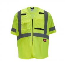 Milwaukee 48-73-5142 - Class 3 High Visibility Yellow Safety Vest - L/XL