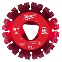 Milwaukee 49-93-7263 - Red 6” x .100” Diamond Blade for Green Concrete