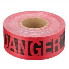 Milwaukee 76-0604 - 500 ft. Reinforced Red Barricade Tape - Danger/Peligro