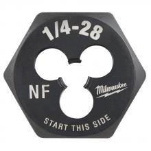 Milwaukee 49-57-5338 - 1/4"-28 NF 1-Inch Hex Threading Die