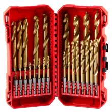 Milwaukee 48-89-4861 - SHOCKWAVE Impact Duty™ RED HELIX™ Titanium Metric Drill Bit Set – 25PC