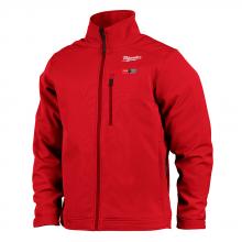 Milwaukee 204R-21L - Men's Large M12 12 Volt Lithium-Ion Cordless Tough Shell Heated Jacket Kit - Red