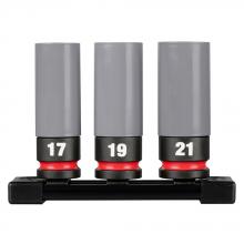 Milwaukee 49-66-7830 - SHOCKWAVE Impact Duty™ 1/2 Drive Metric 3PC Lug Nut Wheel Socket Set