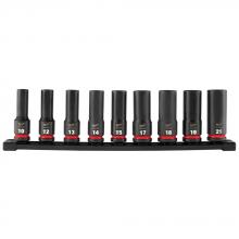 Milwaukee 49-66-7032 - 9PC SHOCKWAVE Impact Duty™ 1/2" Drive Metric Deep 6 Point Socket Set