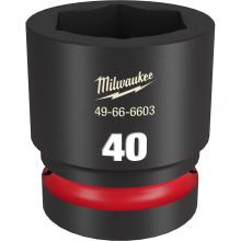 Milwaukee 49-66-6603 - SHOCKWAVE™ Impact Duty™ 1" Drive 40MM Standard 6 Point Socket