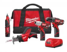 Milwaukee 2497-24 - M12 4 pc. Combo Kit