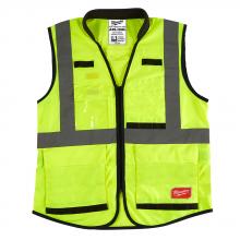 Milwaukee 48-73-5084 - Class 2 High Visibility Yellow Performance Safety Vest - 4XL/5XL (CSA)