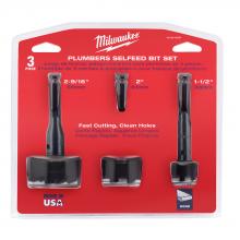 Milwaukee 49-22-0030 - Plumber's Selfeed Bit Kit 3PK