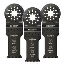 Milwaukee IBSL330-3 - Imperial Blades IBSL330-3 Starlock™ 1-1/8" Standard Metal Blade, 3PC