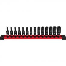 Milwaukee 49-66-7003 - 14PC SHOCKWAVE™ Impact Duty™ Metric Deep 6 Point Socket Set