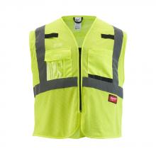 Milwaukee 48-73-5113 - Class 2 High Visibility Yellow Mesh Safety Vest - 2XL/3XL