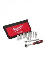 Milwaukee 48-22-9000 - 12-Piece 3/8 in. Drive SAE Socket Set