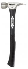 Milwaukee TI14SC-F - 14 oz Titanium Smooth Face Hammer with 18 in. Hybrid Fiberglass Handle