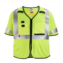 Milwaukee 48-73-5221 - AR/FR Cat. 1 Class 3 High Visibility Yellow Mesh Safety Vest - S/M