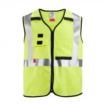 Milwaukee 48-73-5304 - AR/FR Cat. 1 Class 2 High Visibility Yellow Safety Vest- 4XL/5XL