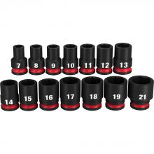 Milwaukee 49-66-7007 - 14PC SHOCKWAVE™ Impact Duty™ 3/8" Drive Metric Standard 6 Point Socket Set