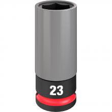 Milwaukee 49-66-7808 - SHOCKWAVE Impact Duty™ 1/2 Drive 23MM Metric Lug Nut Wheel Socket