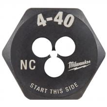 Milwaukee 49-57-5308 - 4-40 NC 1-Inch Hex Threading Die