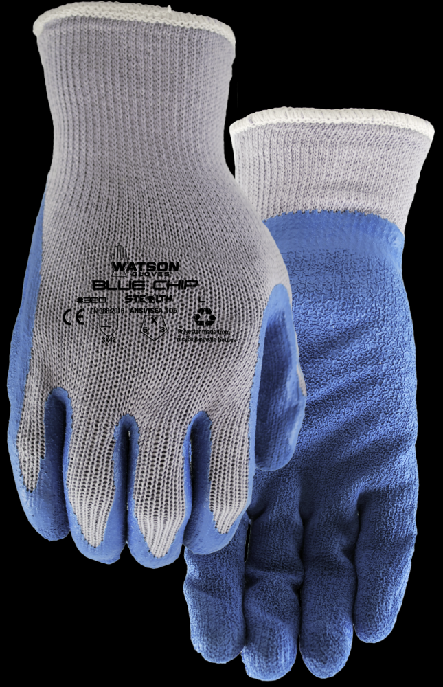 BLUE CHIP POLYESTER CRINKLED RUBBER LATEX PALM COATED - M<span class=' ItemWarning' style='display:block;'>Item is usually in stock, but we&#39;ll be in touch if there&#39;s a problem<br /></span>