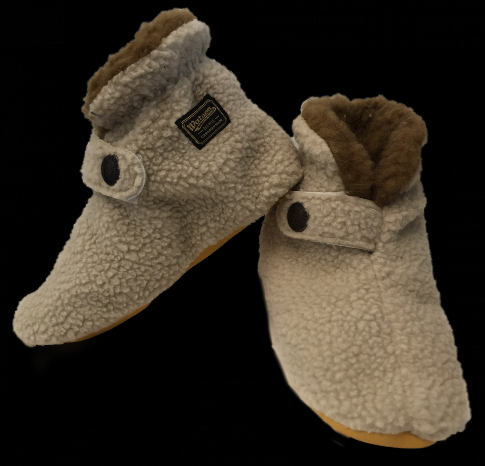 BABY BAA BAA WASTENOT FLEECE SLIPPERS-XSMALL<span class=' ItemWarning' style='display:block;'>Item is usually in stock, but we&#39;ll be in touch if there&#39;s a problem<br /></span>