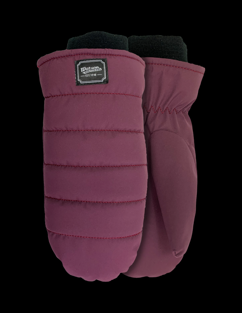 PURPLE PUFFER MITT TASLON BACK AND PALM EC200 LINED LIFESTYLE - M<span class=' ItemWarning' style='display:block;'>Item is usually in stock, but we&#39;ll be in touch if there&#39;s a problem<br /></span>