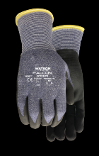 Watson Gloves 367-M - STEALTH FALCON A3 15GG FOAM NITRILE COATED - M