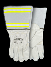 Watson Gloves 3777-X - CIRCUIT BREAKER FULLGRAIN COW REFLECTIVE GAUNTLET UTILITY - X