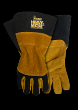 Watson Gloves 533-XXL - BLACK VELVET SPLIT ELK BACK ELK FULL REVERSE PALM WELDING - XXL