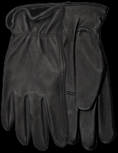 Watson Gloves 587-L - RANGE RIDER FULLGRAIN DEER BLACK DRIVER - L