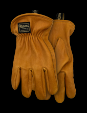 Watson Gloves 597CR-M - THE DUKE A5 FULLGRAIN COWHIDE GOLD DRIVER - M