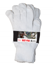 Watson Gloves 603-X - WHITE KNIGHT POLY COTTON 6 PACK FABRIC - X