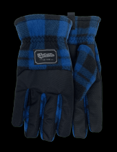 Watson Gloves 9381P-M - FLEECE NAVIDAD PLAID WASTENOT POLY FLEECE EC60 LINED LIFESTYLE - M