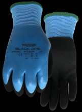 Watson Gloves 9393-M - STEALTH BLACK OPPS A4 DOUBLE DIP FOAM LATEX ACRYLIC LINED COATED - M