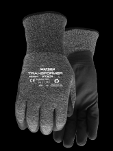 Watson Gloves 9394-X - STEALTH TRANSFORMER WASTENOT CRINKLE LATEX ACRYLIC LINED COATED - X