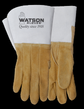 Watson Gloves 9525-10 - BUCKWELD SPLIT ELK CLUTE CUT COTTON FLEECE LINED WELDING - 10