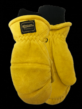 Watson Gloves 9591-XXS - CRAZY COLTS SPLIT DEER SHERPA LINING MITT KIDS - XXS