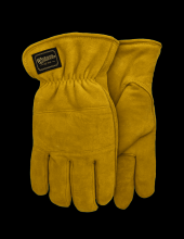 Watson Gloves 9606-M - CRAZY HORSE SPLIT DEERSKIN 350G COTTON VELVET LINED DRIVER - M