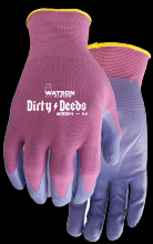 Watson Gloves 334-M - DIRTY DEEDS NITRILE PALM POLY/NYLON WOMENS GARDEN - M