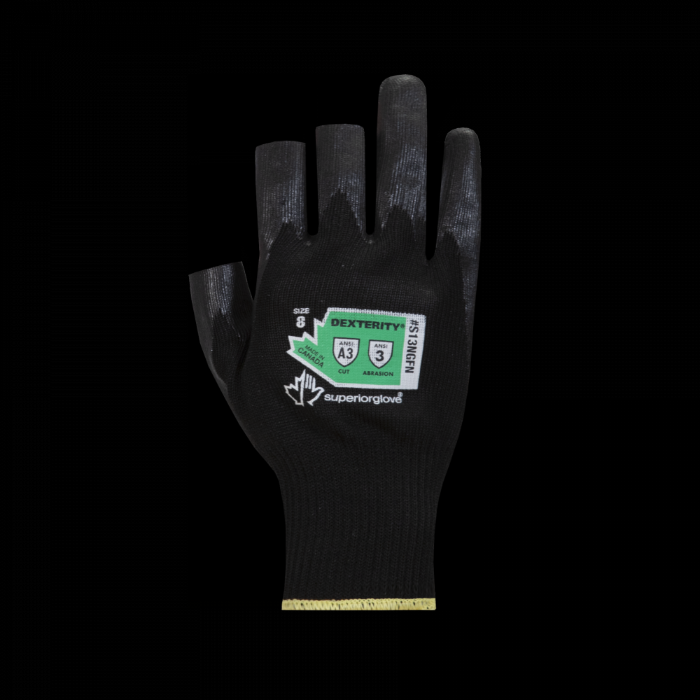 OPEN FINGER DESIGN + NITRILE<span class=' ItemWarning' style='display:block;'>Item is usually in stock, but we&#39;ll be in touch if there&#39;s a problem<br /></span>