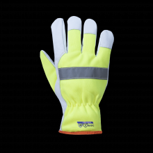 Superior Glove 378GTXHVL-M - WINTER HIVIZ CUT A6 + GRIP