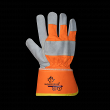 Superior Glove 66BTX-M - HIVIZ CUT A6 LEATHER + GRIP