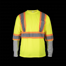 Superior Glove TSGKTAFG-4XL - HI VIZ TRAFFIC SHIRT w/CR SLVS