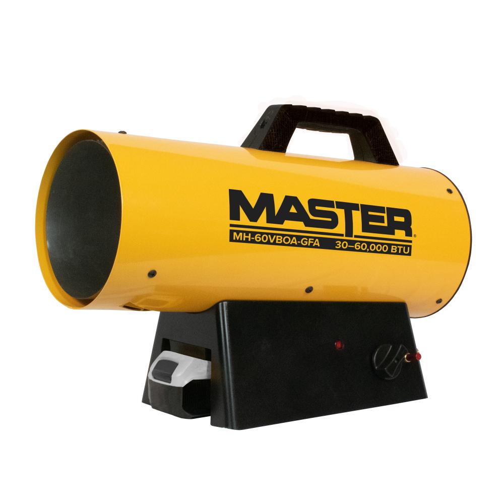 Master 60,000 BTU Battery Operated LP Forced Air Heater - Variable Output<span class=' ItemWarning' style='display:block;'>Item is usually in stock, but we&#39;ll be in touch if there&#39;s a problem<br /></span>