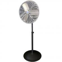 Pinnacle Climate Technologies TW20W-PRB - 20 in. Oscillating OSHA Compliant Pedestal Circulation Fan