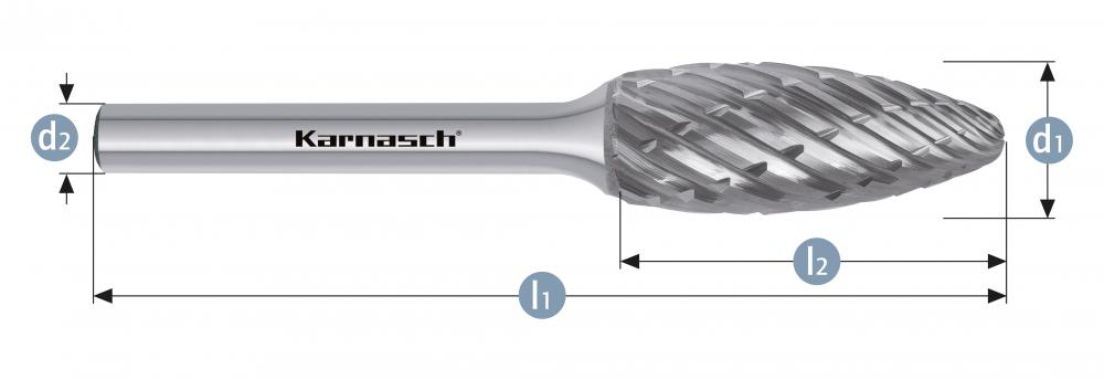 Tungsten carbide burr - Uncoated<span class=' ItemWarning' style='display:block;'>Item is usually in stock, but we&#39;ll be in touch if there&#39;s a problem<br /></span>